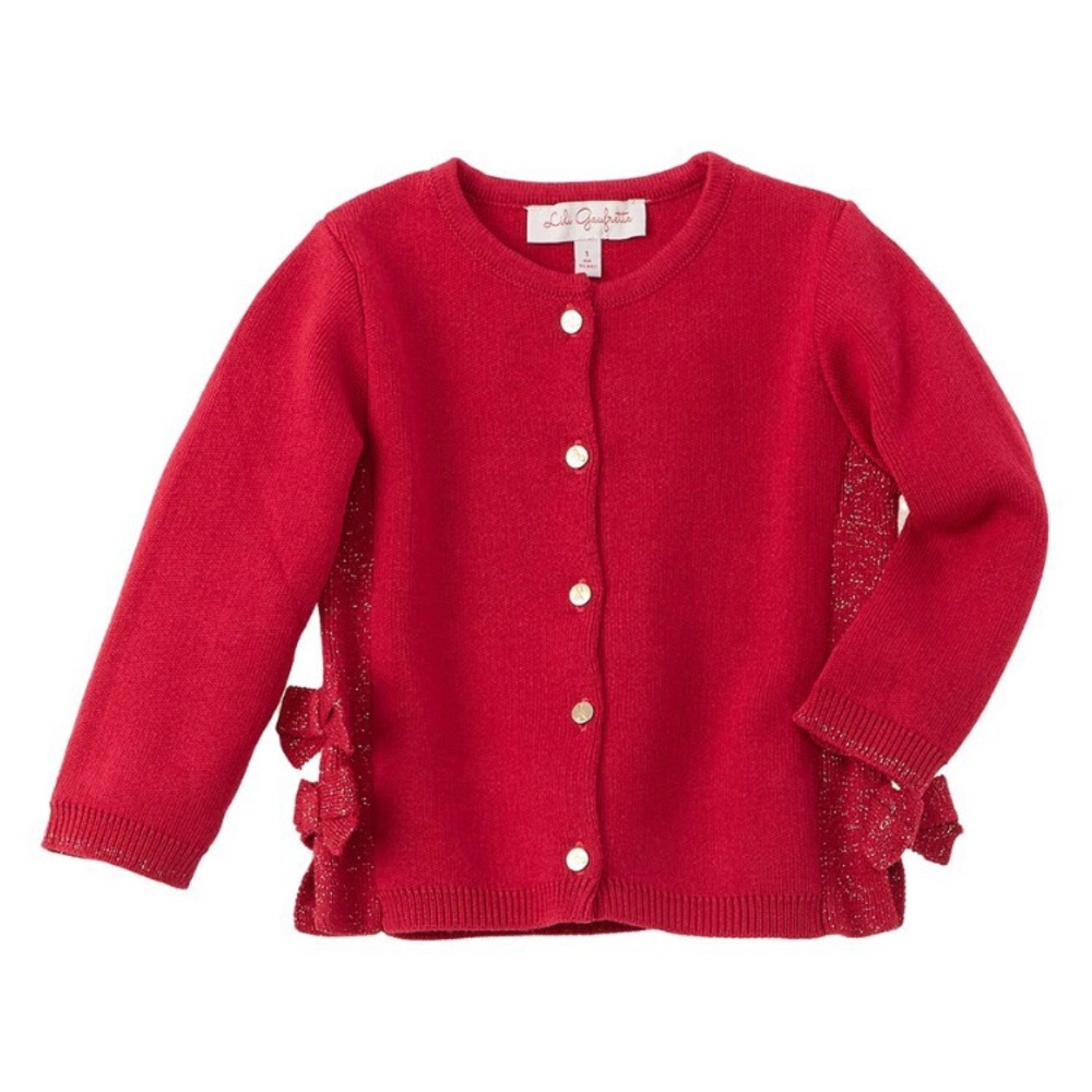 Lili Gaufrette Girls Sweater with Bows